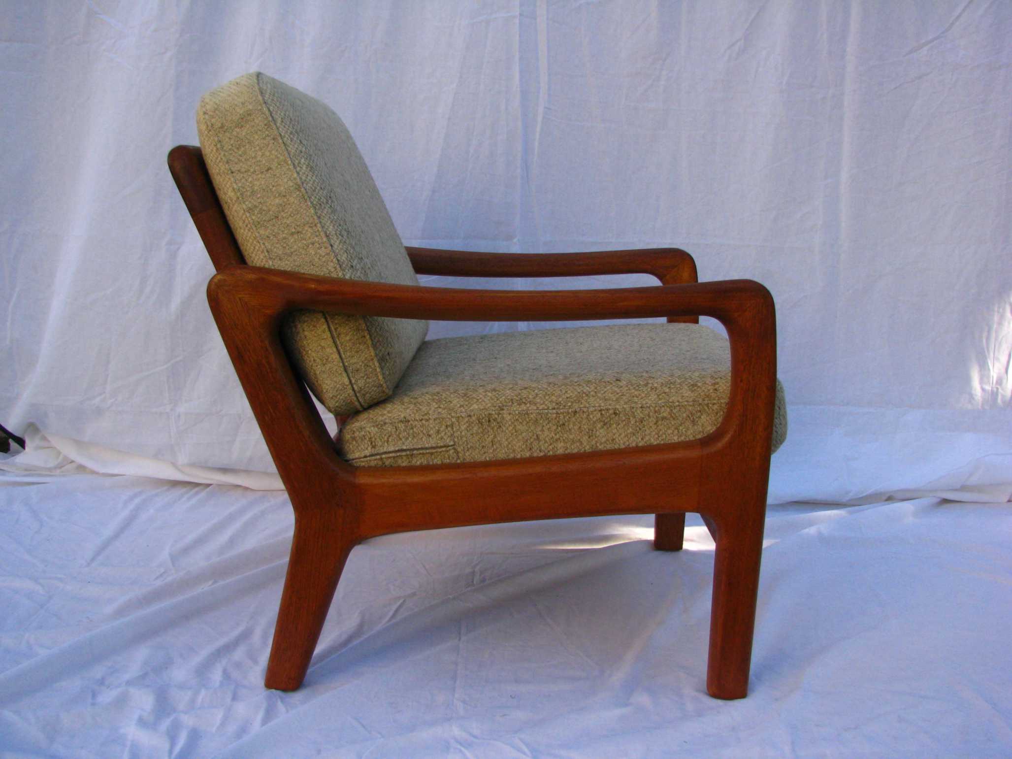 Set of 2 Danish teak lounge chairs by Juul Kristensen 1960