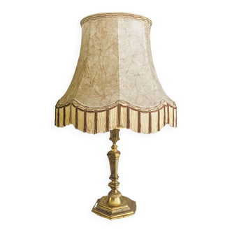 Lampe de salon Empire / Directoire en bronze doré époque milieu XXe