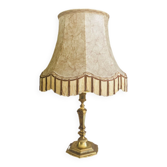 Empire / Directoire living room lamp in gilded bronze, mid-20th century