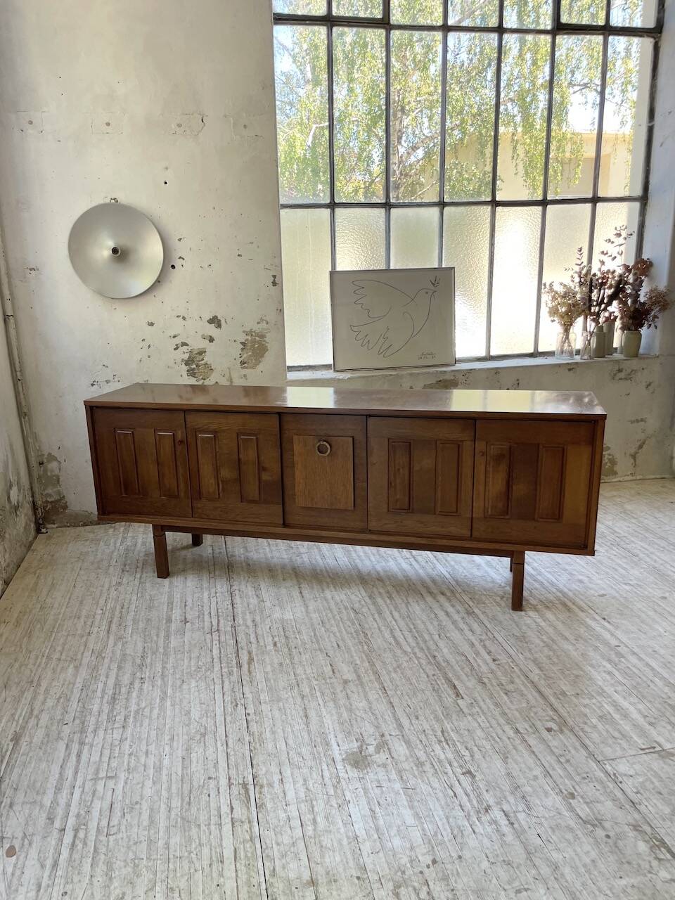 1950s modernist oak sideboard