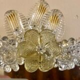 Mirror in Murano oval gold  45x50cm