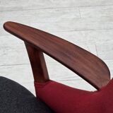1960s, Danish designed armchair, reupholstered, furniture wool.