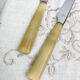 12 vintage knives NOGENT Bakélite imitation ivory