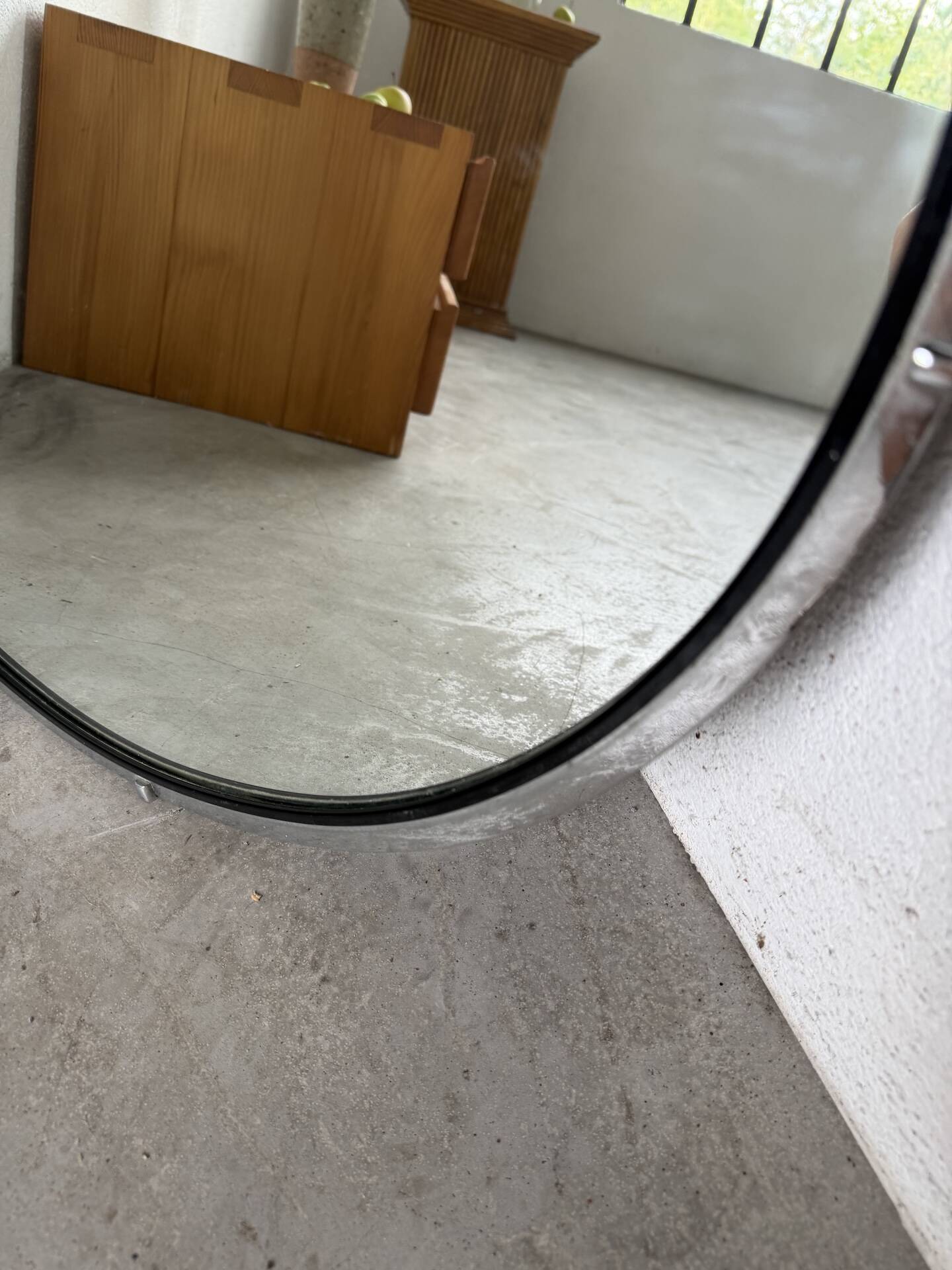 Round metal mirror 1970
