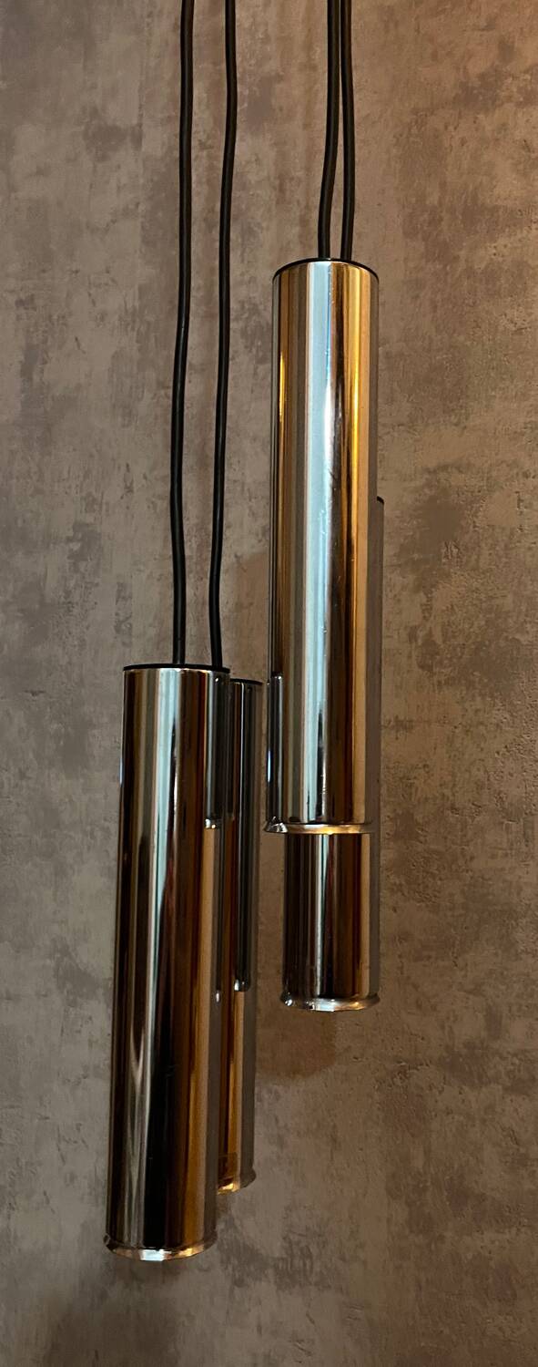 Pendant lamp 70s 4 lights Roffmeister Leuchten