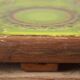 Large vintage glazed ceramic trivet