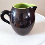 Two-tone ceramic pitcher Keramos Sèvres 1960s