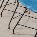 Augusto Bozzi Set of 6 Aster Dining Chairs for Saporiti Italy 1950s