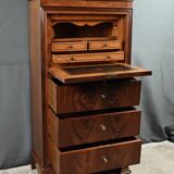 Small Secretary/Chiffonier in Mahogany Burl and Lemonwood – 1900