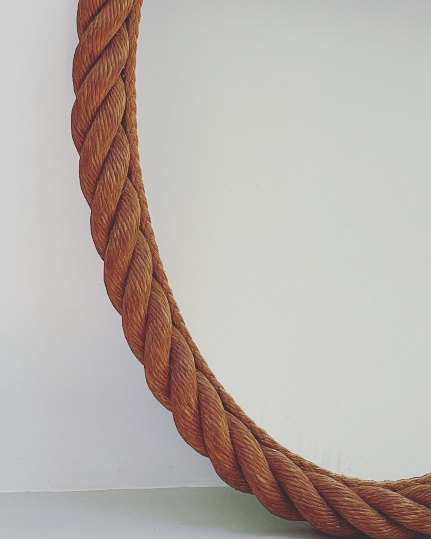 Oval rope mirror  1960s