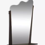 Danish teak wall mirror with shelf, 1960s