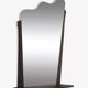 Danish teak wall mirror with shelf, 1960s