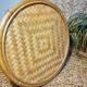 Plant holder in rattan and vintage bamboo