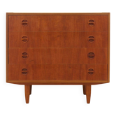 Teak chest of drawers, Danish design, 1970s, made in Denmark
