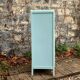 Vintage gray green bathroom chest of drawers