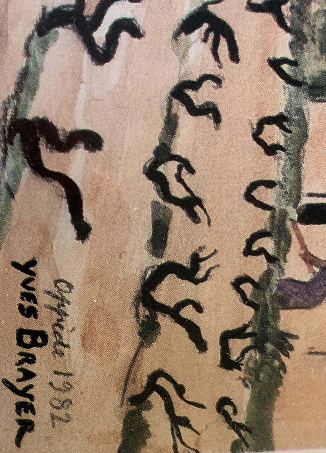 Lithograph "Oppède 1982" - Yves Brayer - Signed