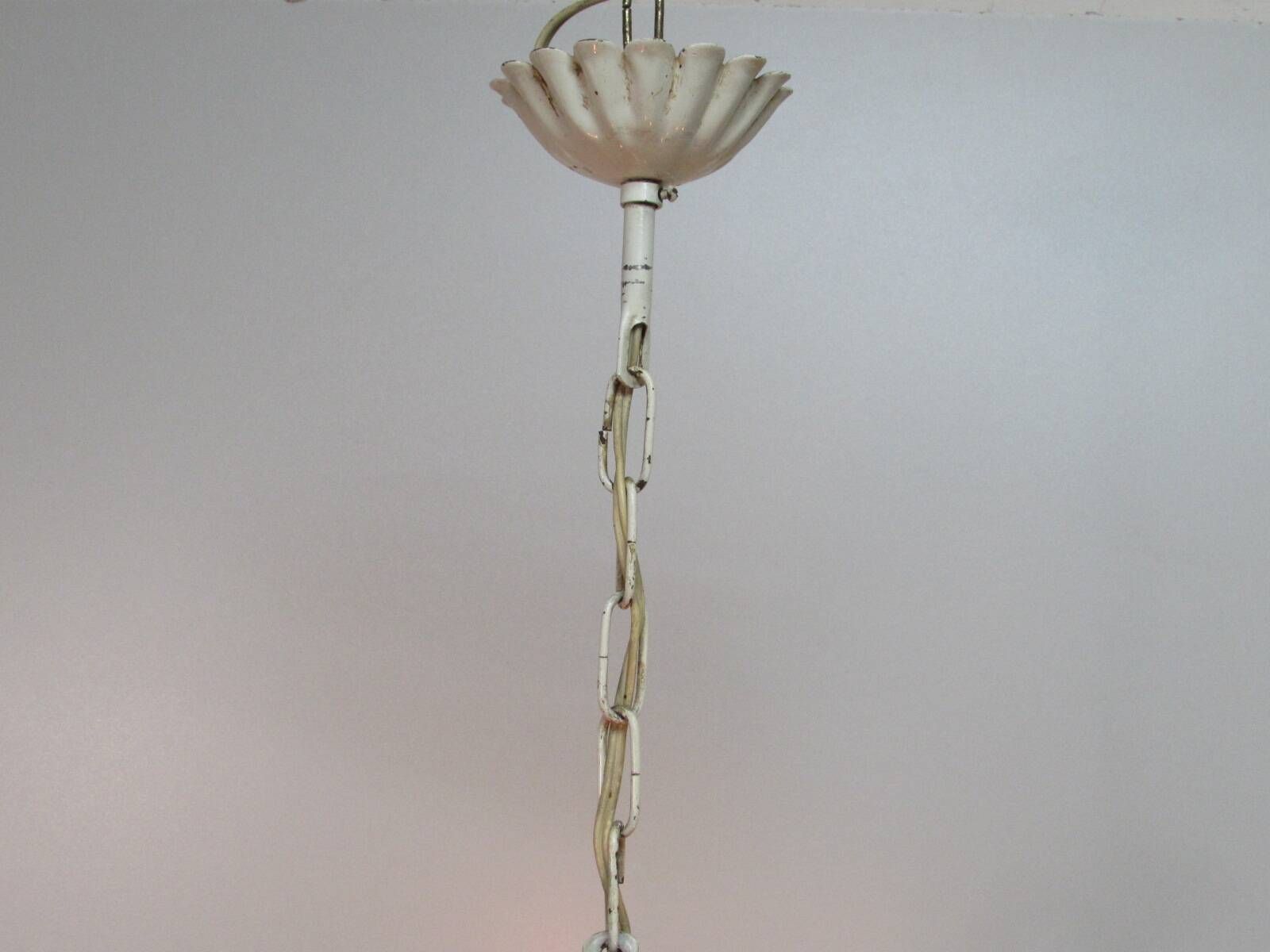 Hanging lamp in metal. 3 lights. Vintage 1960s.