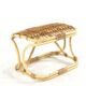 Rattan Footstool - mid century modern - japandi