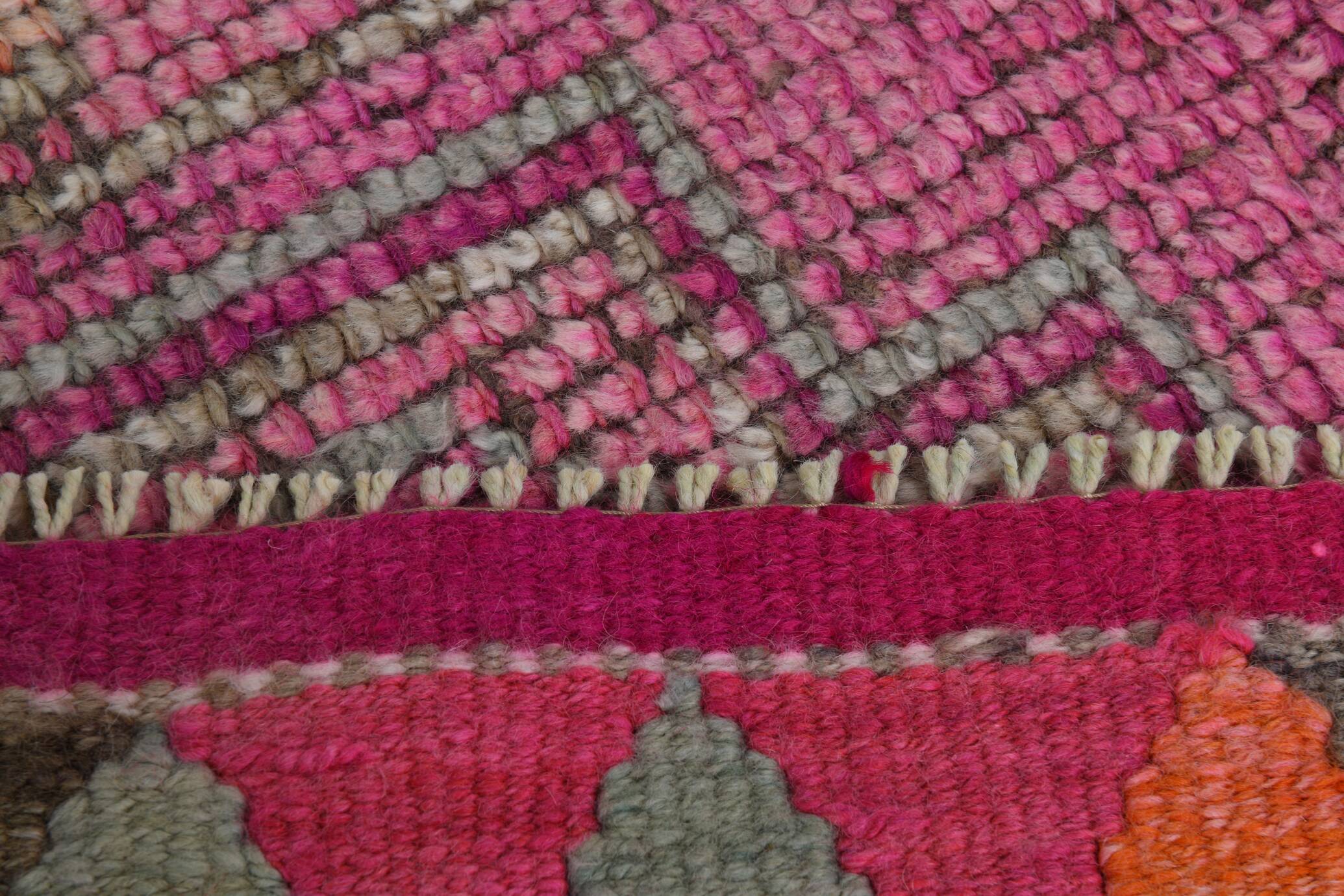 Tapis de couloir rose vintage, 88 x 334 cm