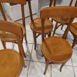 Suite de 6 chaises de bistrot Baumann vibtage années  1920