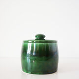 Green glazed ceramic box