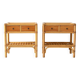 Vintage bamboo nightstands
