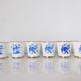 Set of 6 porcelain cups USSR 5.5 cm