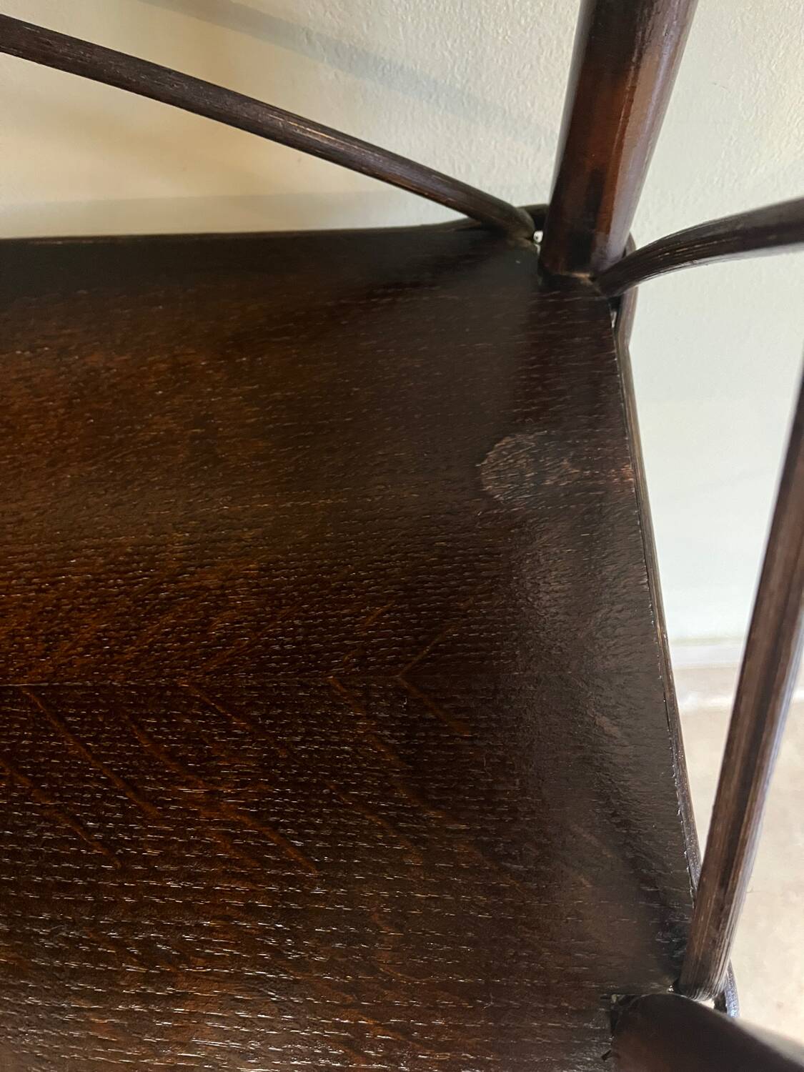 Vintage rattan shelf