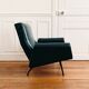 Vintage armchair by Louis Paolozzi