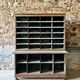 Large double-body industrial shelf in patinated metal – t furniture