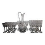 Service of 36 Saint Louis Chantilly glasses.
