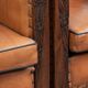 Unique set of two beautiful sheepskin art deco armchairs