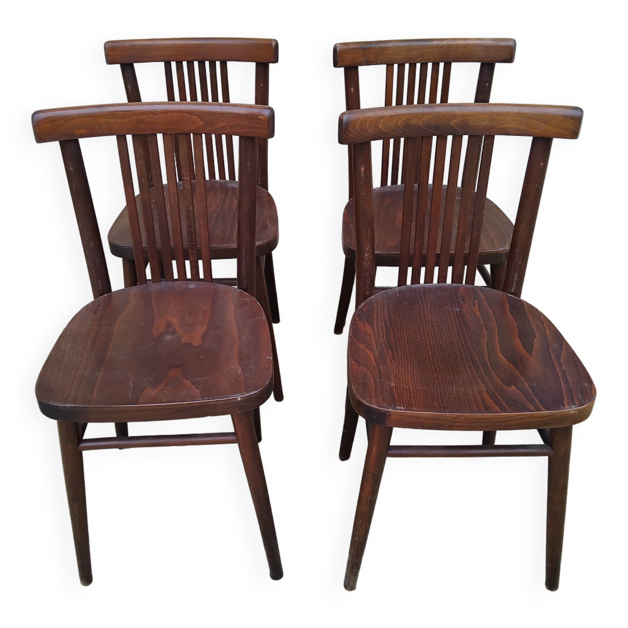 4 vintage bistro chairs