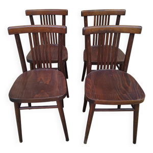 4 chaises bistrot vintage