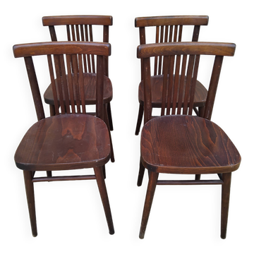4 chaises bistrot vintage