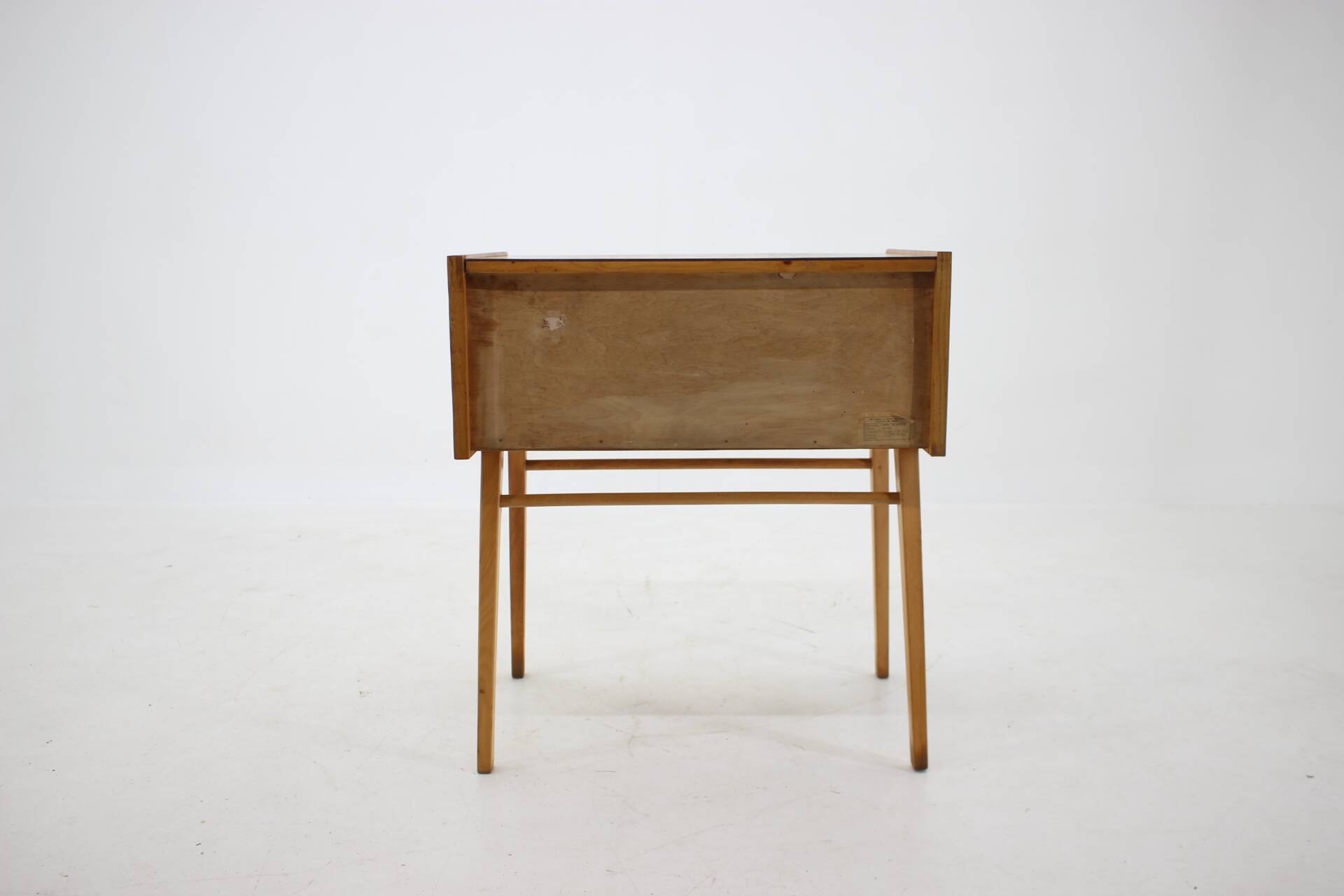 1960s Oak and Glass Cabinet, Czechoslovakia