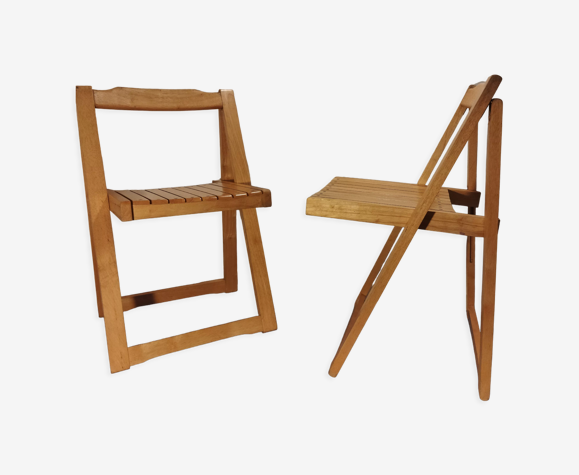 Paire de chaises pliantes