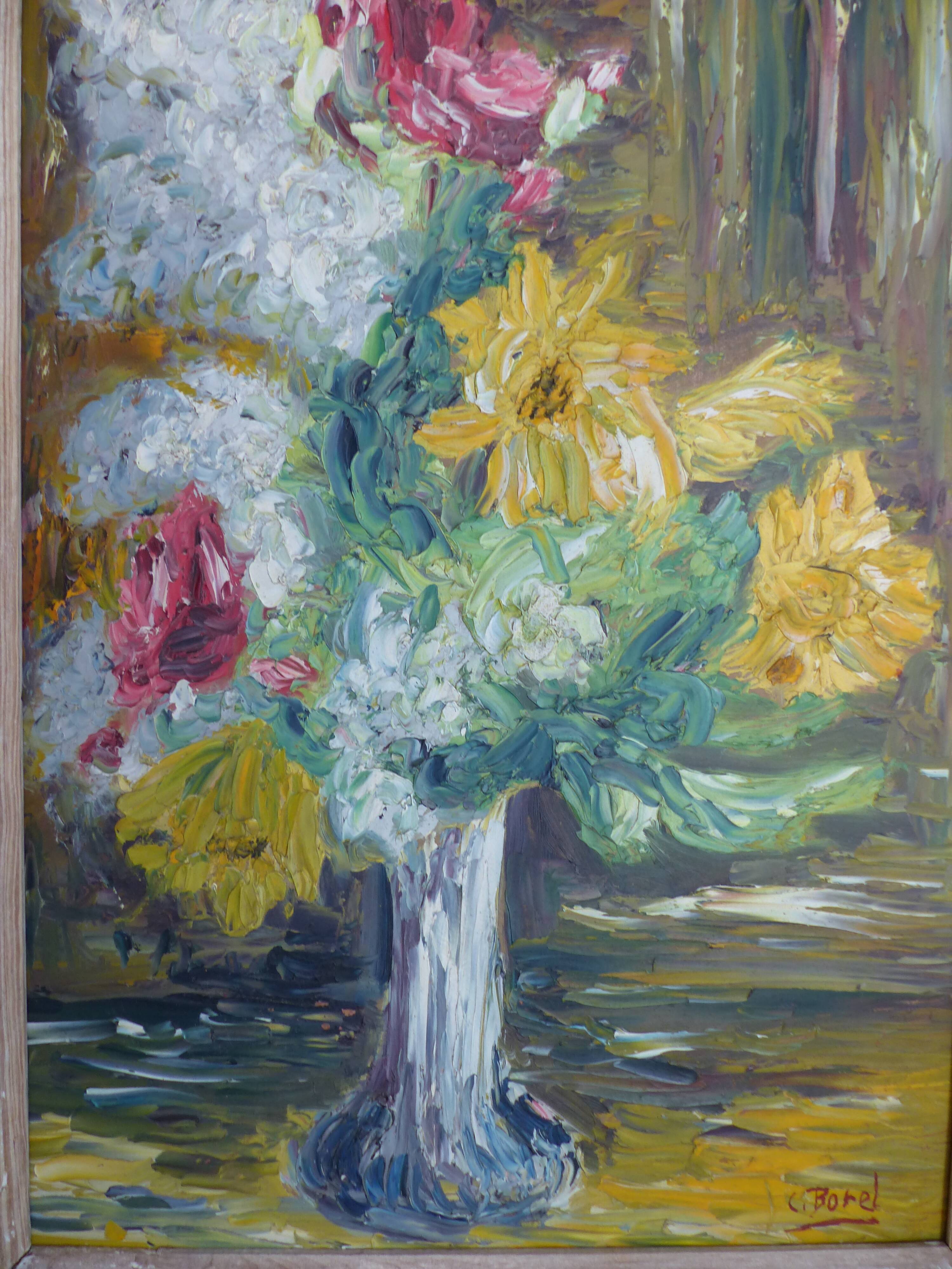 Painting - Bouquet of flowers in a vase
