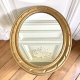 Golden wooden mirror 48x38 cm