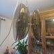 Vintage Chandelier Veca, Chrome and Smoked Glass