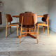 Danish vintage chairs by Borge Mogensen in teak.