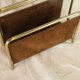 Vintage metal magazine holder