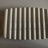 Plateau en faience ondulée Villeroy & Boch blanche 1970