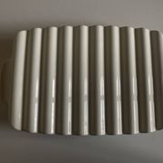 Villeroy & Boch white wavy earthenware tray 1970