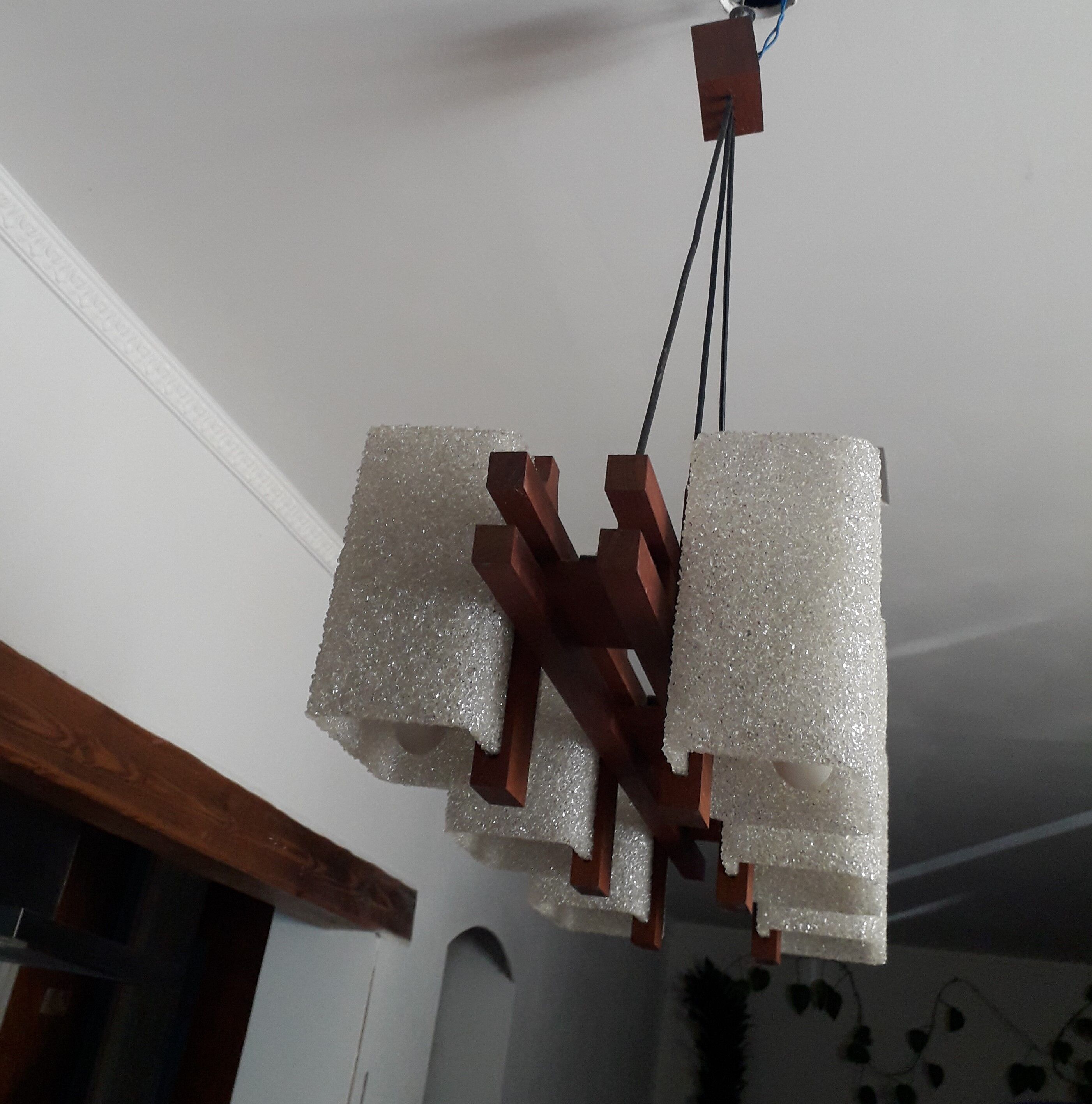 Scandinavian teak and perspex 60's