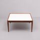 Teak coffee table Laminated top 1960s Scandinavian