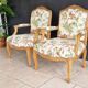 Pair antique armchairs