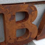 Rusty metal plate BAR