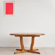 Brutalist extendable table in pine, Rainer Daumiller, Denmark, 1970s.