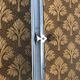 Triptych mirror barber nickel plated brass vintage 1920 31x76cm